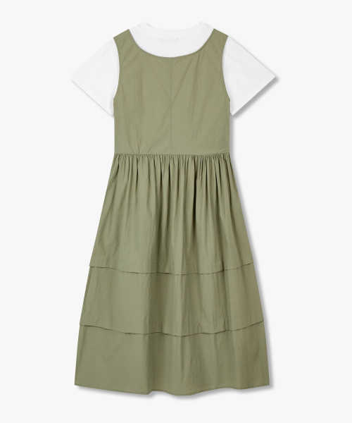 Платье 2-в-1 с футболкой_Khaki_7225337004