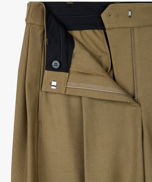 Брюки Waist Button One Tuck, Brown 7215330805