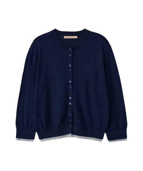 Кардиган Essential Layered Half Knit, Navy