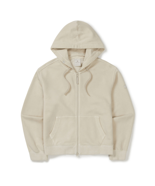 Женская худи на молнии пигментного окраса (S26SWFFJ57) Beige