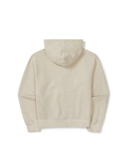 Женская худи на молнии пигментного окраса (S26SWFFJ57) Beige
