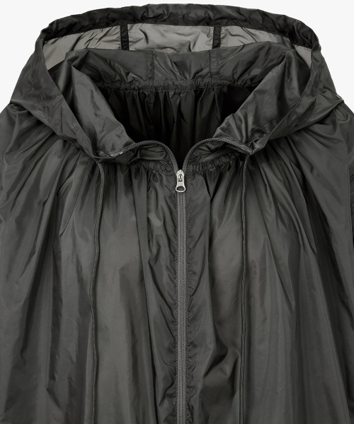 Нейлоновый анорак на завязках_Dark Grey_7215320601