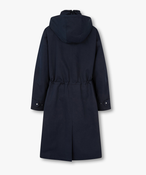 Длинная куртка со съемным капюшоном Navy 7215320804