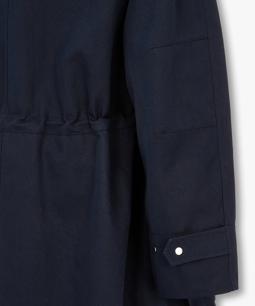 Длинная куртка со съемным капюшоном Navy 7215320804