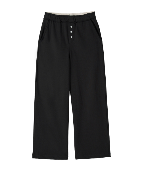 Essential Reverse Sweat Pants-Black