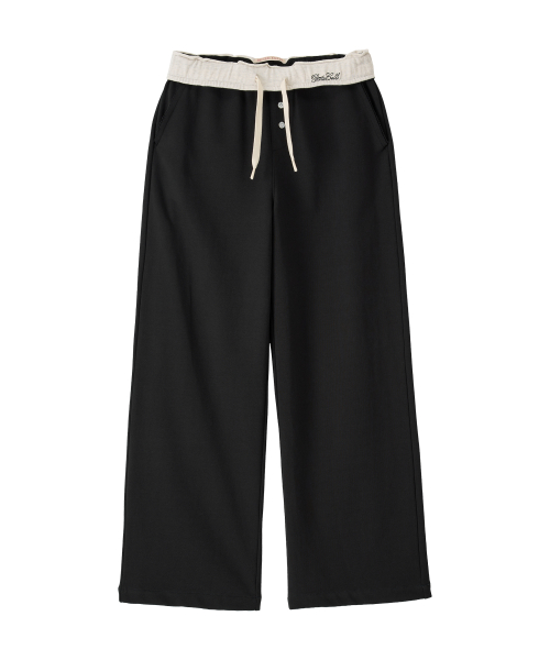 Essential Reverse Sweat Pants-Black