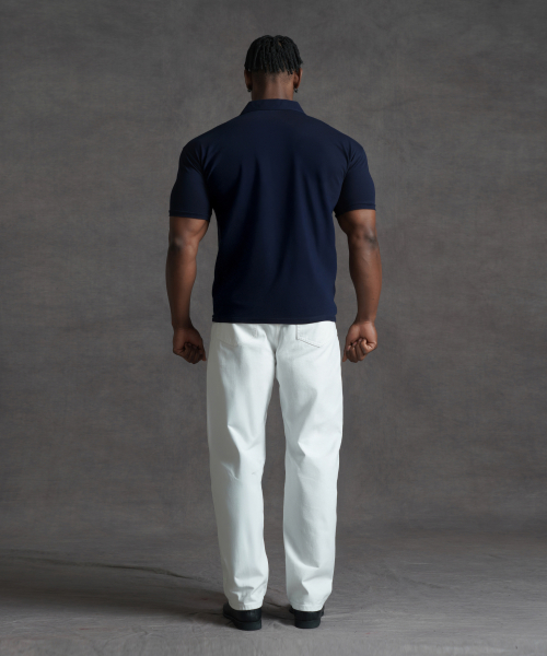 Футболка Muscle Fit с воротником Plain, Navy