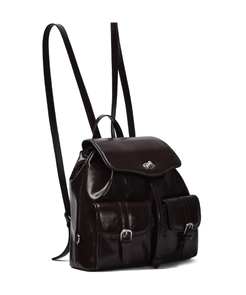 Vina Backpack Purple Brown