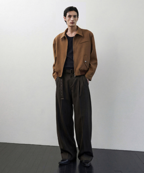 Слаксы Cannes Stripe Belted (Brown)