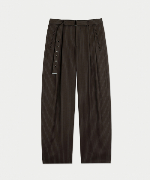 Слаксы Cannes Stripe Belted (Brown)