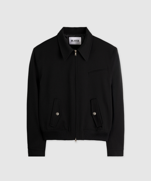SIENA BLOUSON CROP JACKET [BLACK]