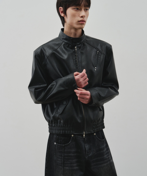 Кожаный харрингтон Defined [Black]
