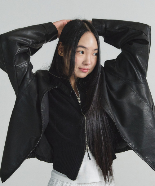 Кардиган Becky Two-Way молния, Black