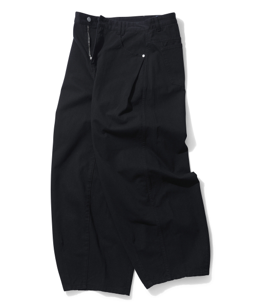 Barrel Wide Leg Pants DCPT071Black