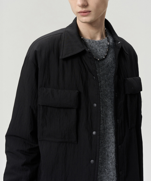 UNISEX PADDED SHIRT JACKET
