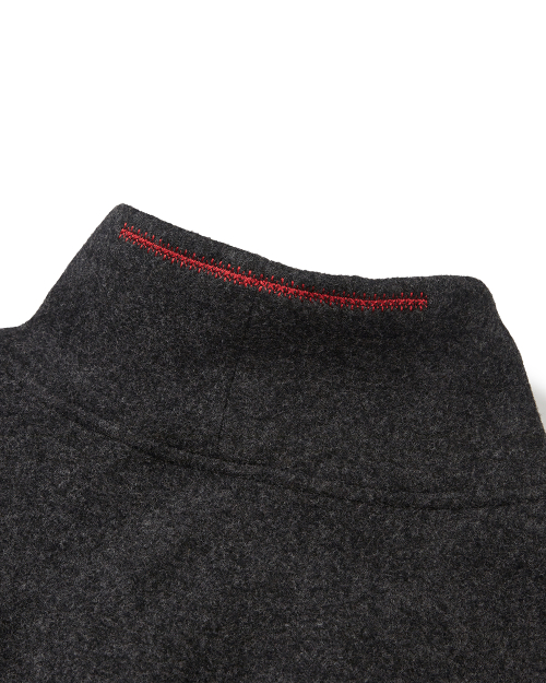 Bean wool pullover / Charcoal