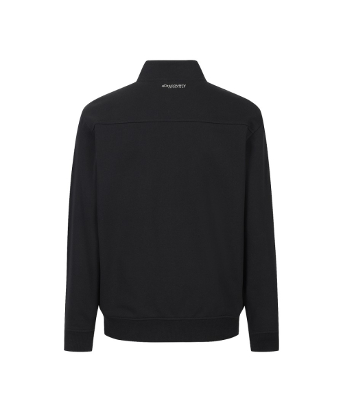 Мужская трикотажная куртка с высоким горлом (BLACK)