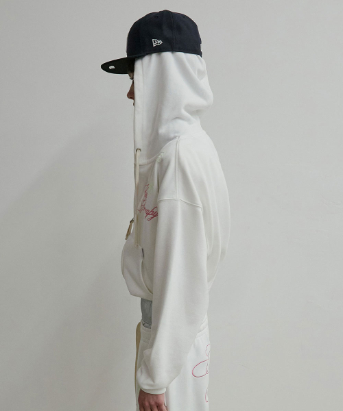 Glow In The Dark Zip-Up Hoodie White