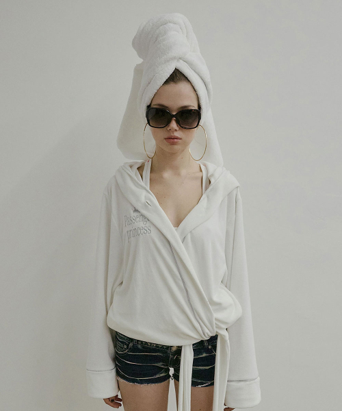 Bath Robe Hoodie White(Princess)