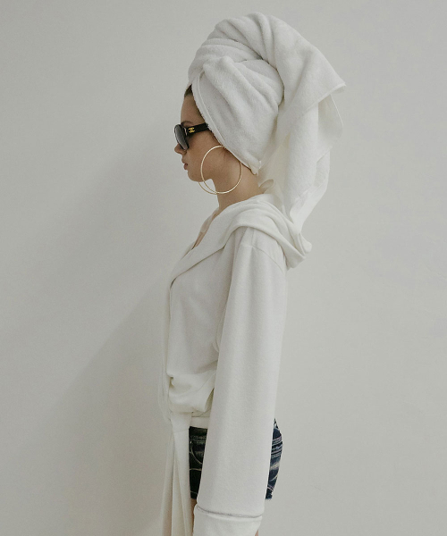 Bath Robe Hoodie White(Princess)