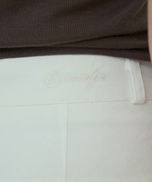 Mono basic straight cotton pants_White(O25-PT02)