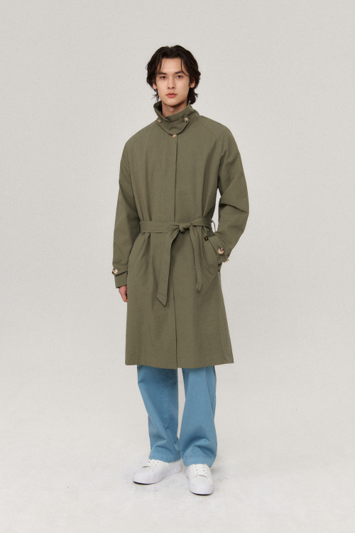 MANUEL - TRENCH COAT_Khaki