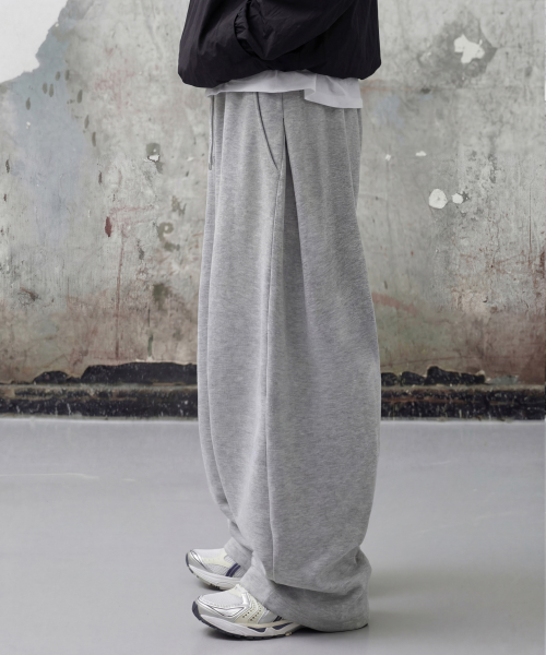 Свободные спортивные штаны с защипами (Gray)