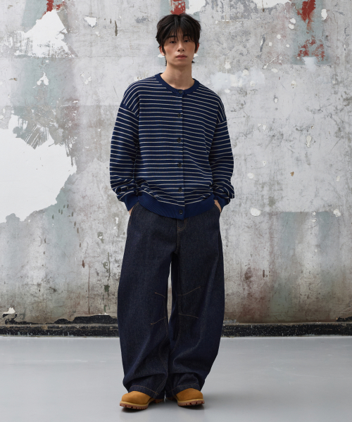 Брюки Snap Button Curved (Low Indigo)