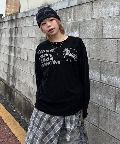 UNICORN HENRY NECK LONG SLEEVE чёрный