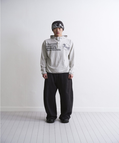 Худи Unicorn Small Stripe Henley Melange White