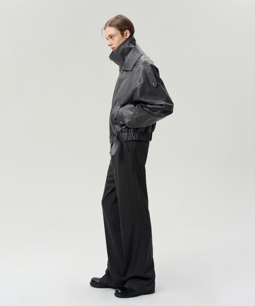 DOUBLE COLLAR BELTED HEM куртка STONE