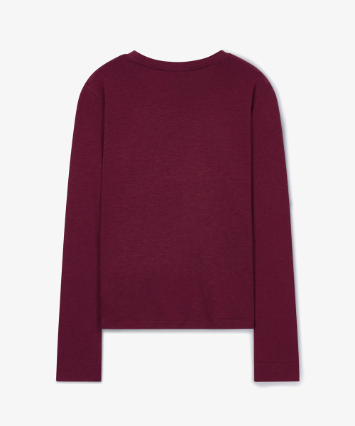 Tencel Long Sleeve футболка (Burgundy)