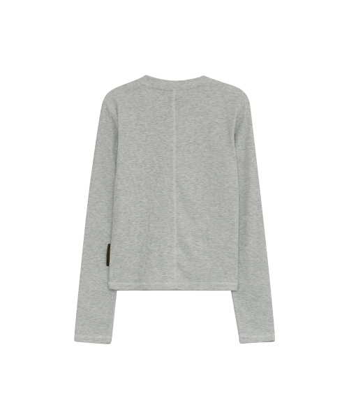 STONE CROSS HENLEY NECK LONG SLEEVE [MELANGE]
