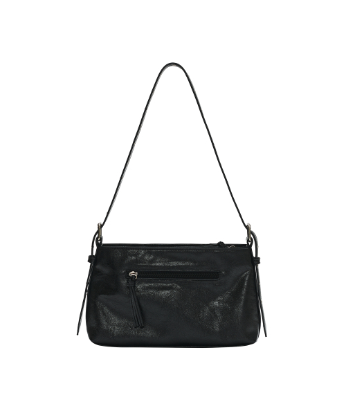 EYELET SHOULDER BAG чёрный