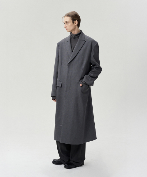 унисекс REMOVABLE COLLAR COAT