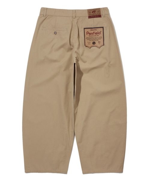 Barrel Cotton брюки Beige _FS1WP01U