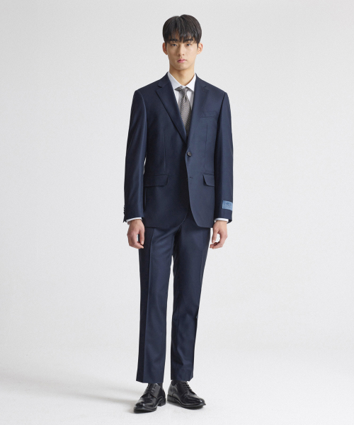 Костюм-двойка из шерсти ITALY GUABELLO 150s Navy (Comfort fit)_SSJVZ91SET