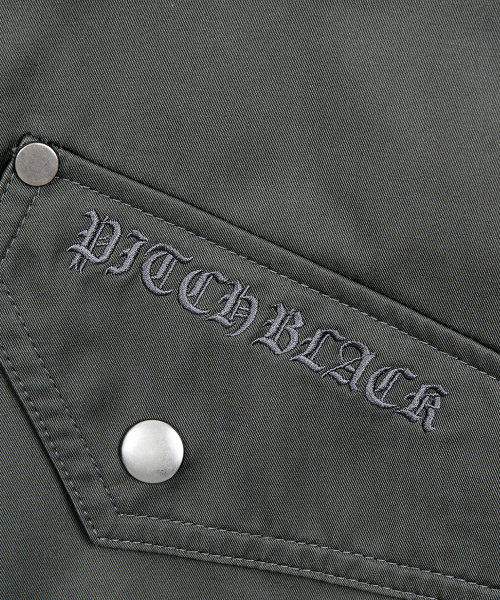 UTILITY POCKET логотип FLIGHT JARCKET (GREY)