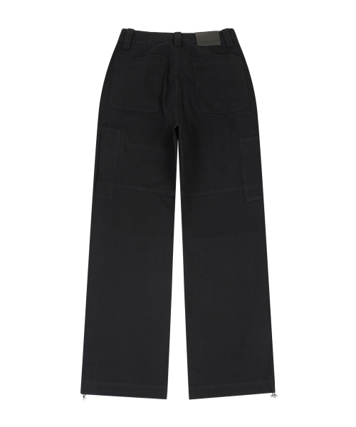 WASHING COTTON CARGO PANTS чёрный