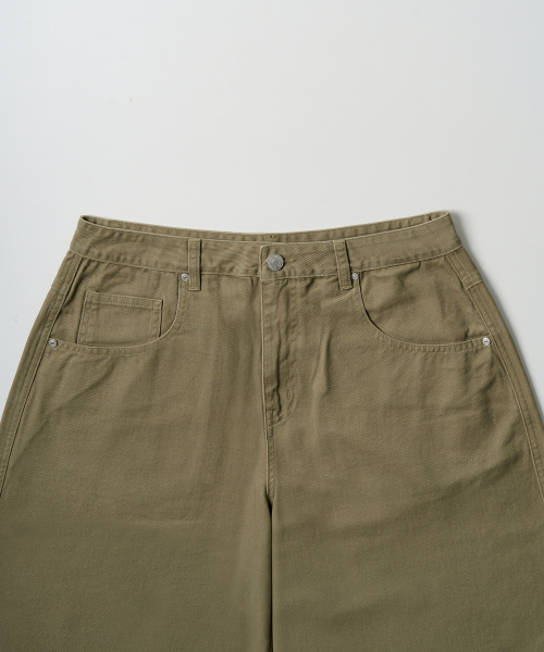 Брюки карго из хлопка с вытачками (KHAKI BEIGE)