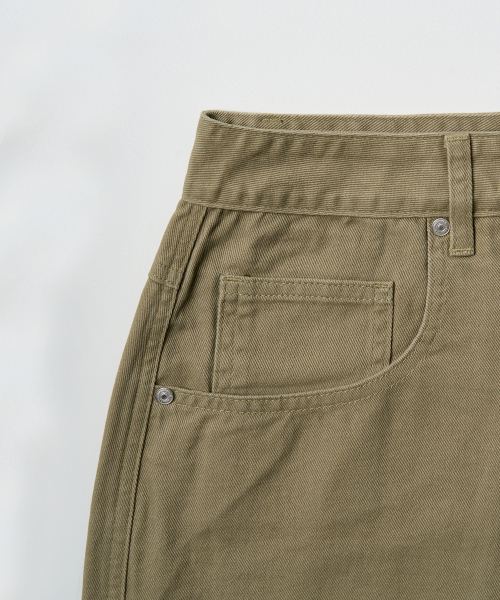 Брюки карго из хлопка с вытачками (KHAKI BEIGE)