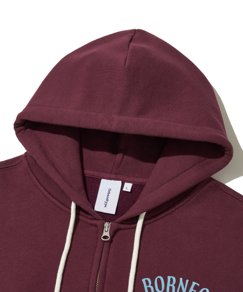 Худи на молнии Borneo Panther (Burgundy)