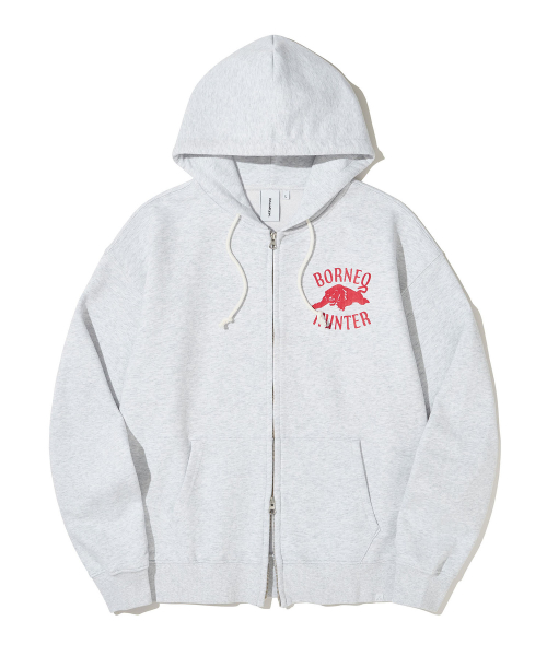 Зип-худи Borneo Panther Light Grey