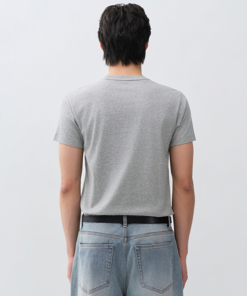 Облегающая футболка с круглым вырезом Cooltandard (Medium Gray)