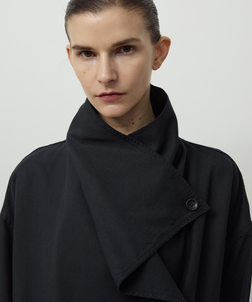 Drape Coat Dark тёмно-синий