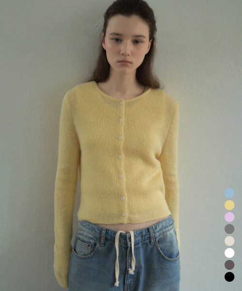 Essential шерстяной Round Knit Cardigan CTK238 (8color)