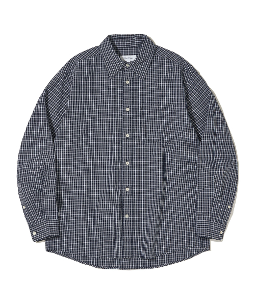 Vintage Cottage Check рубашка тёмно-синий