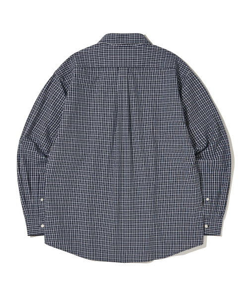 Vintage Cottage Check рубашка тёмно-синий