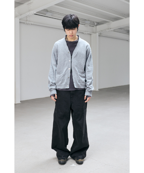 Zip Cardigan серый
