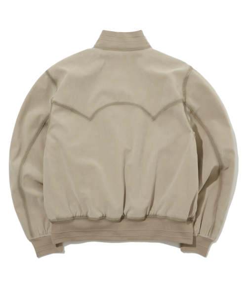 Замшевая куртка-бомбер A-1 Faux Ivory_FS1WJ30U